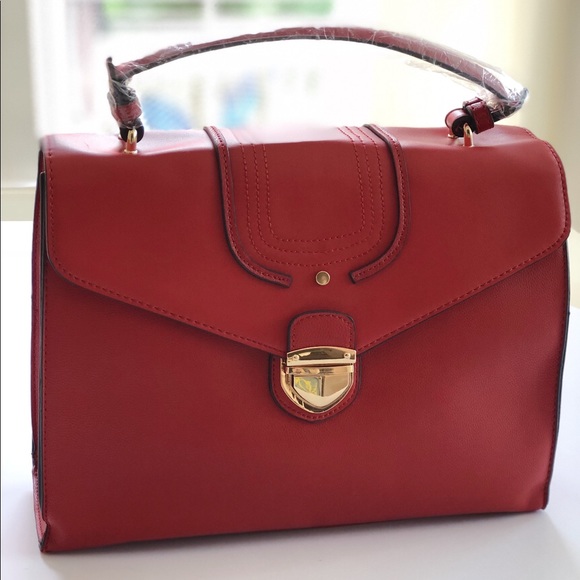 Handbags - ‘Impulse’ Red Fold Over Handbag Purse